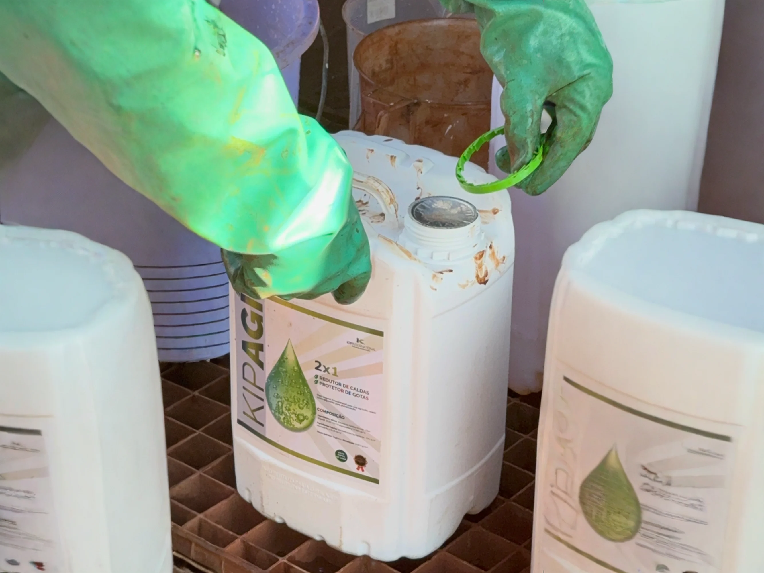 Imagem aérea de uma lavoura saudável após aplicação do Kip Agi, representando estabilidade e eficiência no manejo agrícola.