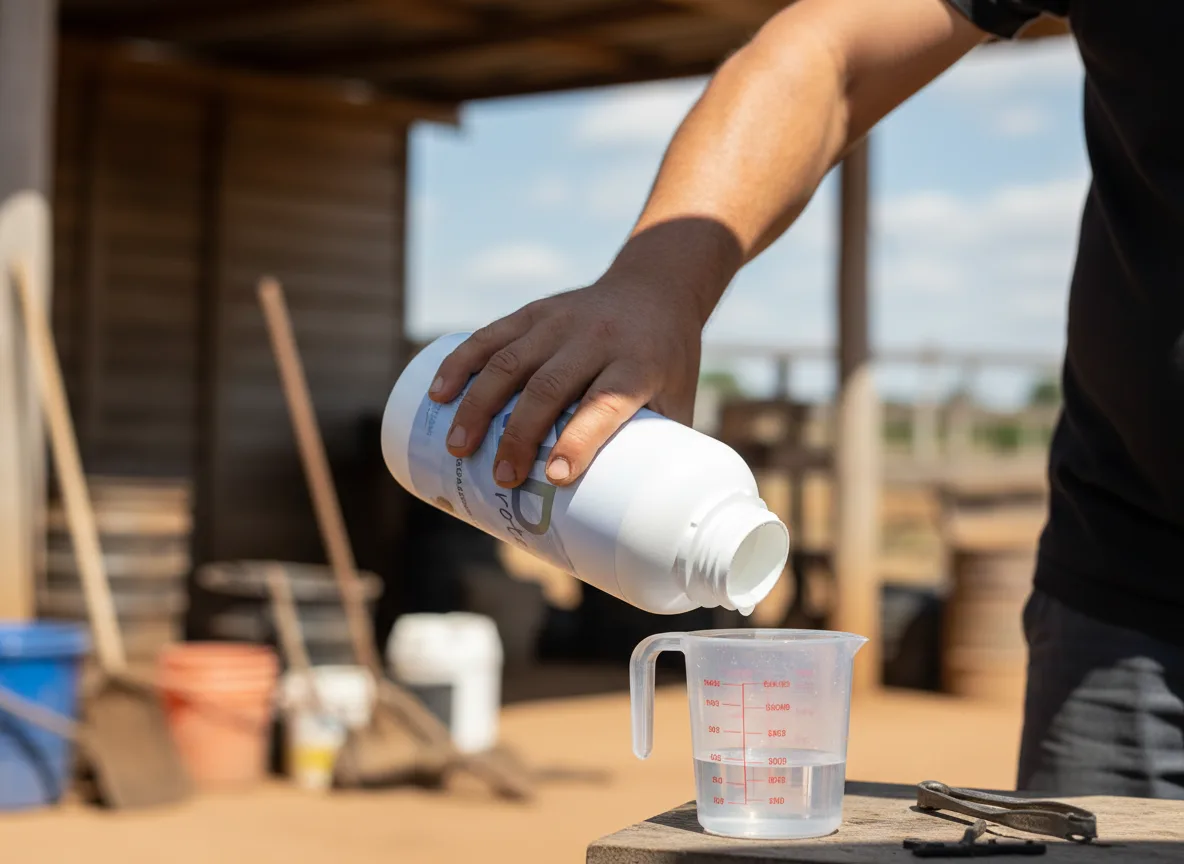 Aplicação do produto Kip Certo em lavoura verde, destacando o aumento da produtividade e a qualidade da calda nas fases vegetativas e reprodutivas.