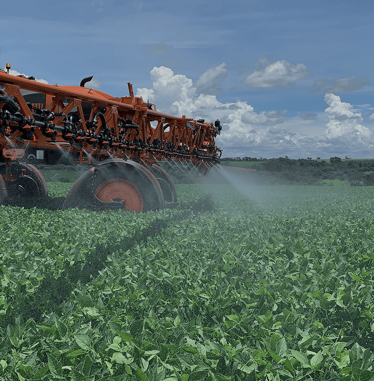 Imagem ilustrativa do campo com tecnologia agrícola